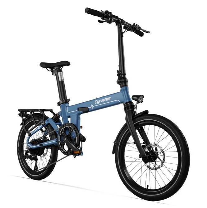 CYRUSHER Sonder 20" Fat Tires Suspension Folding Electric Bike 250W 28Mph 48V 10Ah Batterie