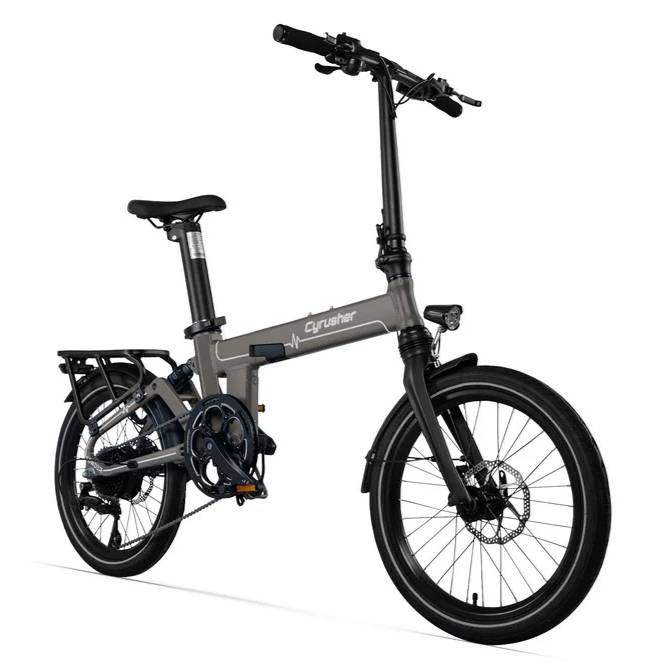 CYRUSHER Sonder 20" Fat Tires Suspension Folding Electric Bike 250W 28Mph 48V 10Ah Batterie