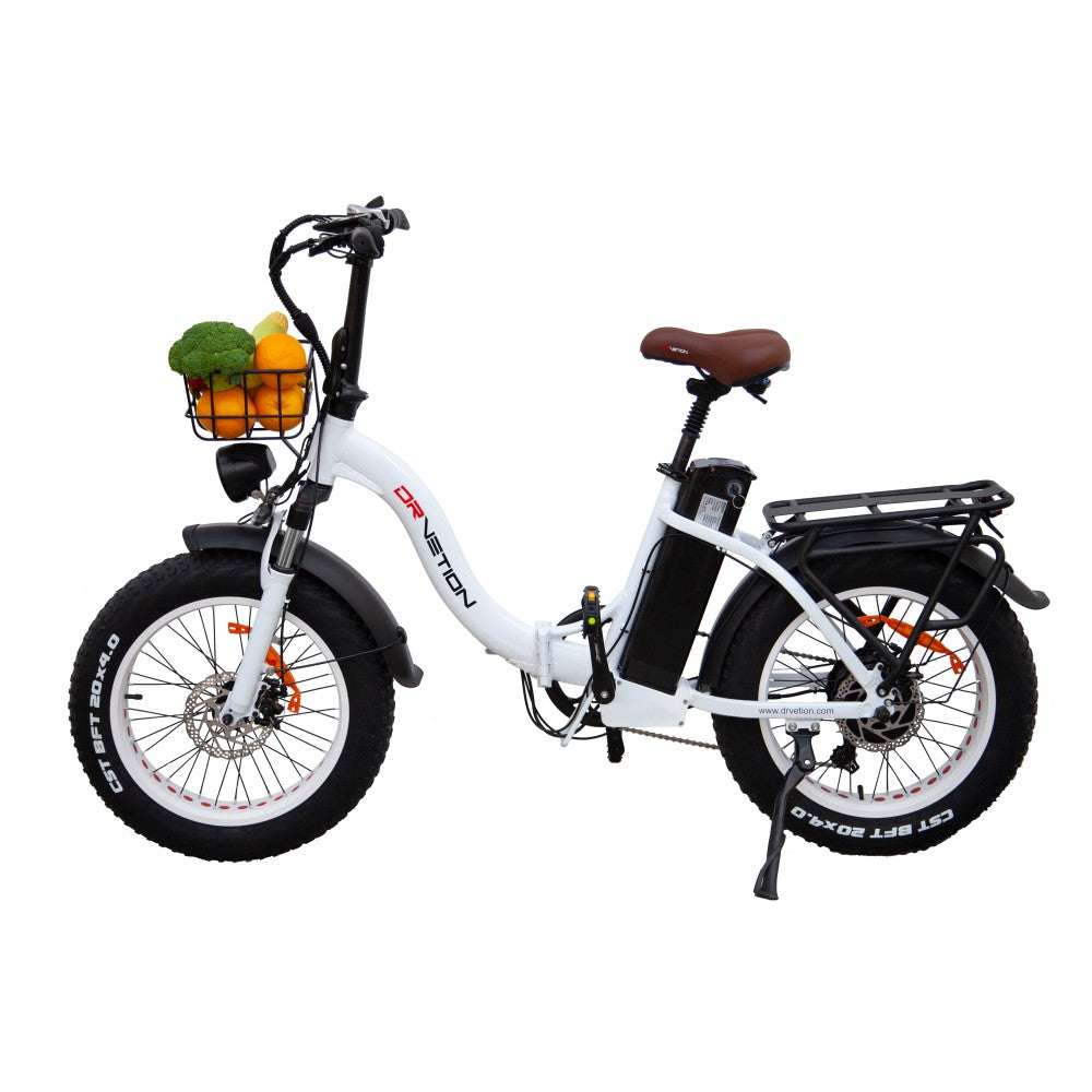 DRVETION CT20 20" Fat Tires faltbares Elektrofahrrad 750W Motor 48V 10Ah/15Ah/20Ah Batterie