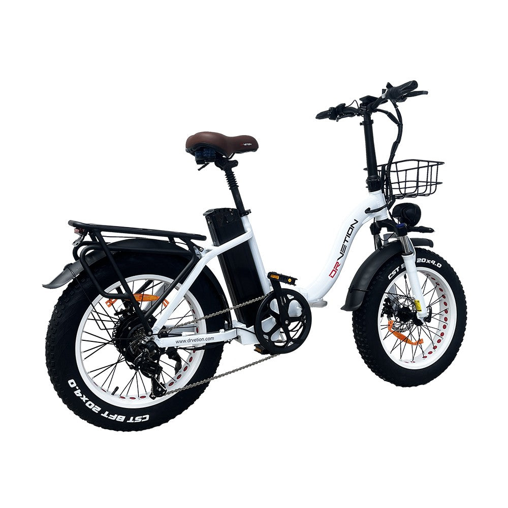DRVETION CT20 20" Fat Tires faltbares Elektrofahrrad 750W Motor 48V 10Ah/15Ah/20Ah Batterie